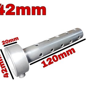 Resim Universal Motosiklet Egzoz Susturucusu 42mm Vidalı 