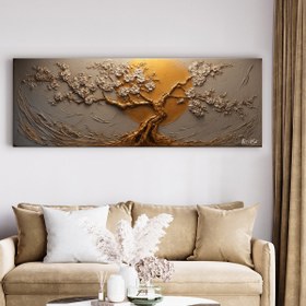 Resim Ayın Altında Ağaç - 140x50 