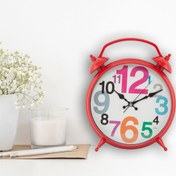 Resim Galaxy Rakam Detaylı Masa Saati - Kırmızı - 31 cm 
