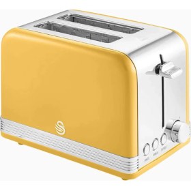 Resim Swann Retro 2 Dilimli Ekmek Kızartma Makinesi, 6 Kızartma Kademesi ve 3 Fonksiyonlu 