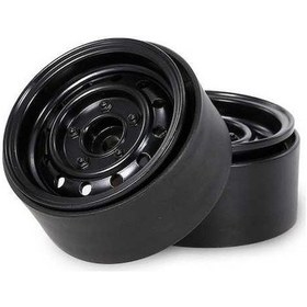 Resim Besthome1 1/10 Rc Tırmanıcı Arabaları İçin 1.9 İnç Metal Kilitli Jant, 12 Delikli 3. Nesil, Trx4/scx10/rc4wd Uyumlu, Siyah, 2 