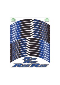 Resim Gogo Premium Yamaha R25 Reflektör Mavi Baskılı Jant Şeridi 