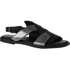 Resim Bueno Shoes Siyah Multi Deri Kadın Düz Sandalet 01WY2012 01WY2012 