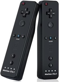 Resim Gamrombo Motion Plus Wii Controller 2 Pack, Wii Remote Controller, with Silicone Case and Wrist Strap, Wii Remotes for Nintendo Wii/Wii U with Motion Plus, Dual Vibration 