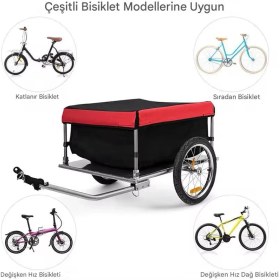 Resim Bisiklet Kargo Römorku Yük Taşıma 