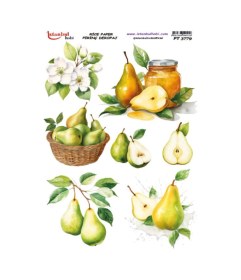 Resim Pirinç Dekopaj Kağıdı 30x42cm Pt-3779 Armut 