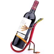 Resim Sones Gecko Şaraplık Şarap Rafı Metal Heykel Pratik Ev Dekorasyonu İç Mekan El Sanatları 