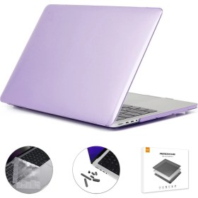 Resim Enkay Ab Versiyonu 3'ü 1 Arada Kristal Dizüstü Bilgisayar Kapağı MacBook A2485 Için Set Mor (Yurt Dışından) 