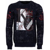 Resim Wessi Lacivert Taşlı Desenli Sweatshirt Lacivert 