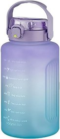 Resim Vagonlife MEGA Büyük Boy 2500ml 2.5Litre Pipetli/Pipetsiz Kullanım Çift Renk Motivasyon Matarası 