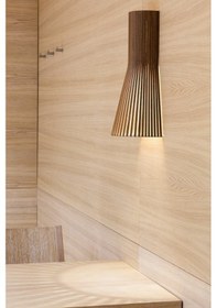 Resim Konic Modern Tasarım Doğal Ahşap MDF Lazer Kesim Rustik Salon Apl Ceviz 