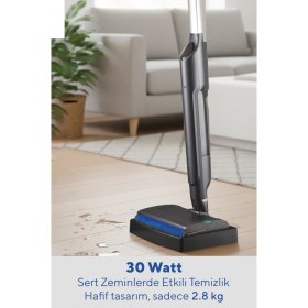 Resim Kumtel Kablosuz Zemin Temizleme Makinesi HCFC-01 30 W Güç Değeri ile Kendini Temizleme Özelliği 