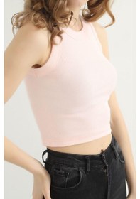 Resim As Collection Pembe Kaşkorse Body Kadın Crop Atlet Pembe 