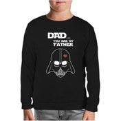 Resim Star Wars - You Are My Father Siyah Çocuk Sweatshirt 