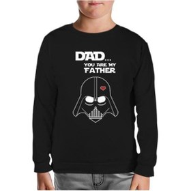 Resim Star Wars - You Are My Father Siyah Çocuk Sweatshirt 