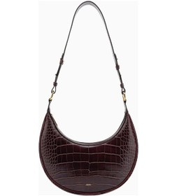 Resim Jw Pei Carly Saddle Bag Vegan Deri Omuz Çantası Koyu Kahverengi 