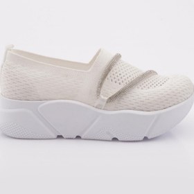 Resim Dgn M030 Kadin Taş İpli Kalin Taban Sneaker 