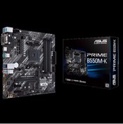 Resim ASUS Prıme B550m-k Ddr4 4600mhz 1xvga 1xhdmı 1xdvı 2xm.2 Usb 3.2 Matx Am4 (amd Am4 5000/4000 G/3000 