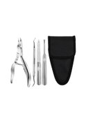 Resim Xindoker 4 Parça Çelik Manikür Takımı - Kırık Tırnak, Örtük Kuru Cilt Ve Pedikür Bakımı İçin Profesyonel Aletler Seti 