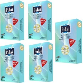 Resim Pufai Slim Katran Süzen Filtreli Ağızlık 5 - 6 MM 25'li x 5 Paket Mavi Kutu 