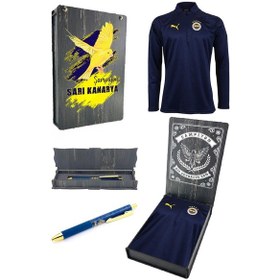 Resim Fenerbahçe 23/24 Fermuarlı Çocuk Sweat + Kalem Set Kutulu 001 