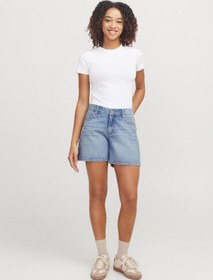 Resim Jack&jones Jxlaura Short Mw Denım Shorts Dnm Sn Kadın Denım Şort Mavi 
