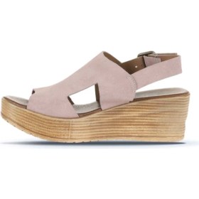 Resim Bueno Shoes Pudra Alf Süet Kadın Dolgu Topuklu Sandalet 01WA4705 01WA4705 
