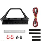 Resim Mufunye 1/10 Rc Crawler Ön Metal Çamurluk - Çekme Kancalı Ve Led'li, Axial Scx10/ııı Uyumlu 