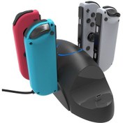 Resim Nintendo Switch / Switch Pro Sw168 İçin 6'sı 1 Arada Joycon Gamepad Tutucu Şarj Cihazı Kolu Depolama Braketi 