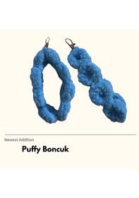Resim Puffy Boncuk Telefon Askısı 