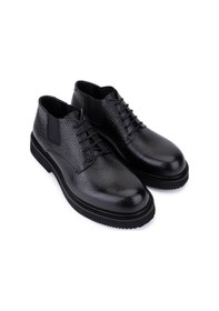 Resim Tamer Tanca Erkek Hakiki Deri Siyah Klasik Bot 1111 5801 Erk Bot Sk25-26 Sıyah Dr Siyah 