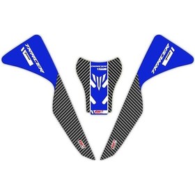 Resim GP Kompozit Yamaha MT-07 Tracer 2020-2024 Uyumlu Tank Pad Seti Mavi 