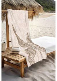 Resim Dijital Baskı Plaj Deniz Havlusu Modern Desenli Peştamal Hvl0087 Renkli 