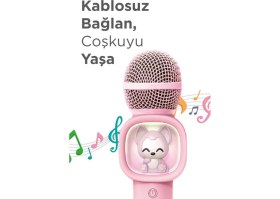Resim Başkenttekno 07 Rgb Unikorn Figürlü Mikrofonlu Karaoke Bluetooth Hoparlör 