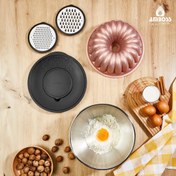 Resim Amboss Snow 6 Parça Satin Çok Amaçlı Paslanmaz Çelik Kase & Döküm Yapışmaz Kek Kalıbı Seti 