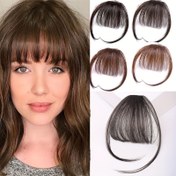 Resim Hair Bangs With Sideburns Synthetic Clip In Hair Extensions Elegant Natural Looking For Daily Use Hair Accessories 