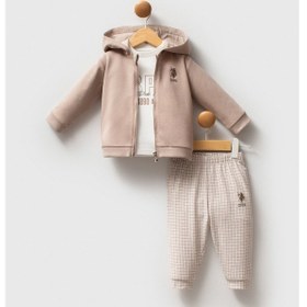 Resim U.s. Polo Assn Erkek Bebek Kahverengi Takım Usb2579-c-v1 Kahverengi 