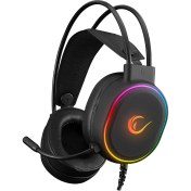 Resim Rampage ROGUE Siyah USB 7.1 Surround RGB Ledli Gaming Esnek Mikrofonlu Oyuncu Kulaklık 