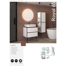 Resim Royal 65 cm Banyo Dolabı Boy Dolabı Dahil 