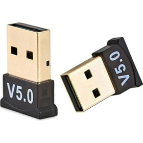 Resim salesalbutik Mini v5.0 USB Bluetooth Dongle 5.0 Bluetooth Adaptör ENT 