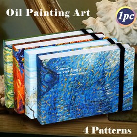 Resim 1 adet, 100 sayfa / 50 yaprak, Bandaj Eskiz Defteri, Van Gogh Sanat Sulu Boya Eskiz Defteri, 160 g/m², Ultra Kalın Eskiz Kağıdı, Küçük Seyahat Günlüğü, Marker Kalem Eskiz Defteri, Boş Suluboya Kağıdı, Sert Kapaklı Not Defteri, Sanatçı Resim Malzemeleri 