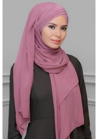 Resim Hürrem Bone Gül Kurusu Pratik Hazır Geçmeli Bone Şal Şifon Kendinden Boneli Ü 