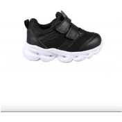 Resim Cool Caty Siyah Cırtlı Işıklı Anatomik Bebek Spor Ayakkabı Siyah 