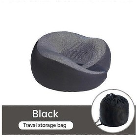 Resim Flyhugz Boyun Yastığı Flyhugz Seyahat Yastığı Wander Plus Seyahat Yastığı Siyah 