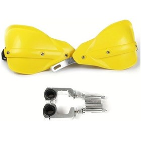 Resim Cloudstore Sarı Dirt Bike Motorcycle Hand Guards Universal 7/8" 22mm 1 1/8" 28mm Atv Quad Scooter 