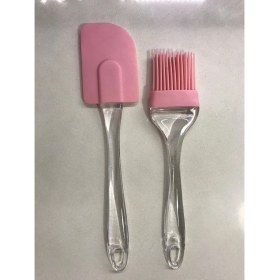 Resim Baysa Silikon Fırça Spatula Pembe 