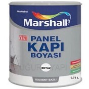 Resim Marshall Beyaz 0,75 Litre Solvent Panel Kapı Boyası (MARSHALL.5698022) 