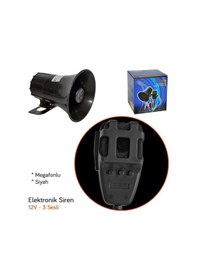 Resim Oto Siren Mikrofonlu Megafon 12 Volt Polis Sireni Dadat 