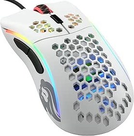 Resim Glorious PC Gaming Race Model D- oyun faresi - beyaz, mat… 