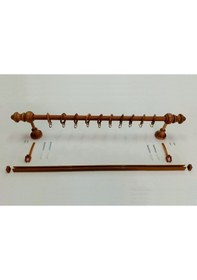 Resim Rustik Ahşap Perde Askısı / Borusu / Rayı (Raylı Veya Raysız) 